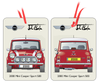 Mini Cooper Sport 2000 (red) Air Freshener